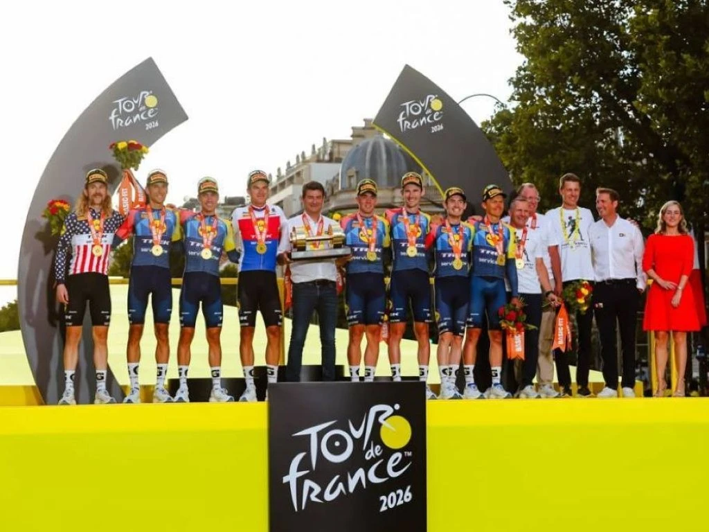 Sacre de l'équipe Lidl-Trek pour la 1ère place au classement des équipes au Tour de France 2026