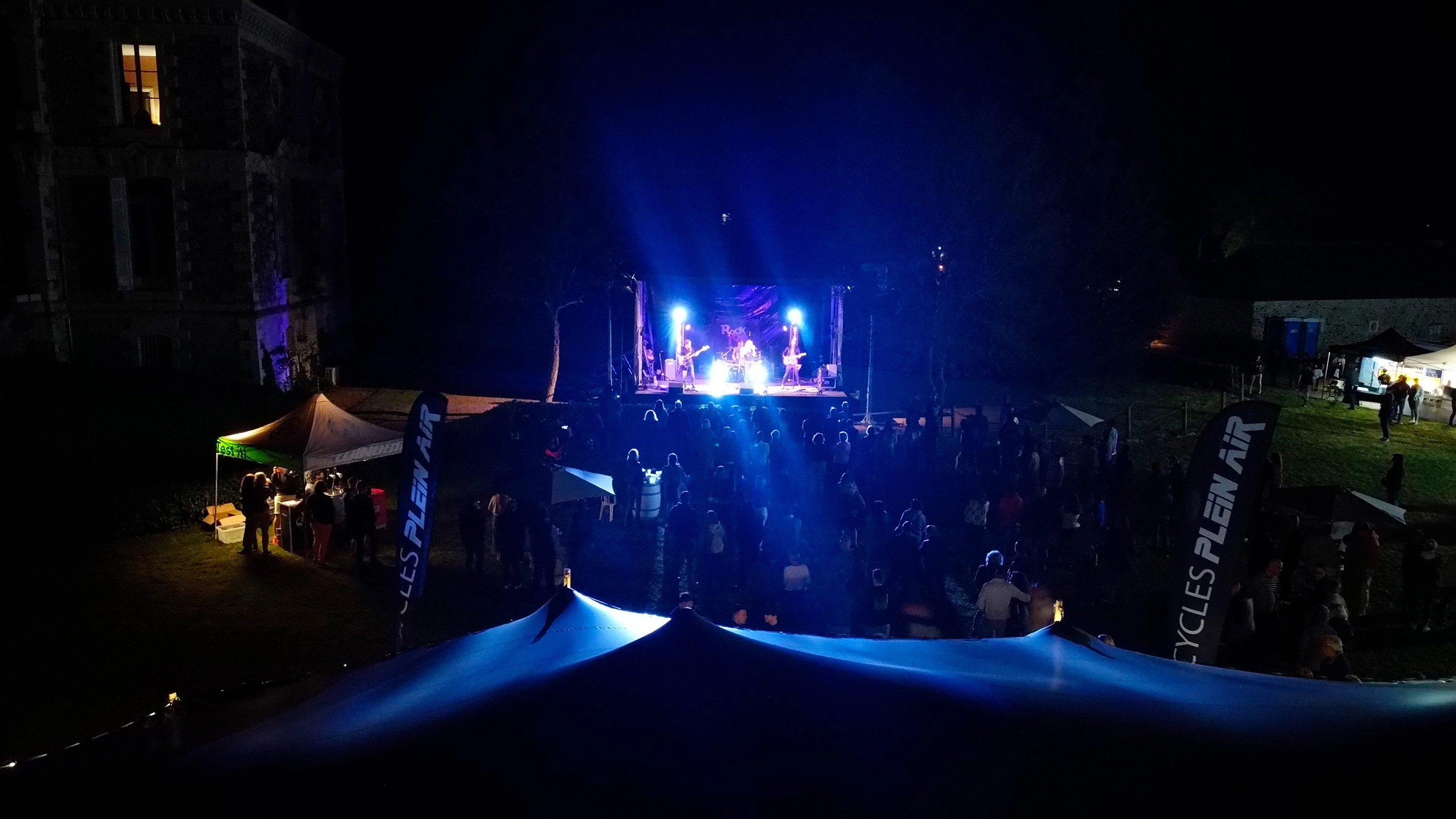 Vue aérienne Concert Rock 109 - Le Printemps du Vélo