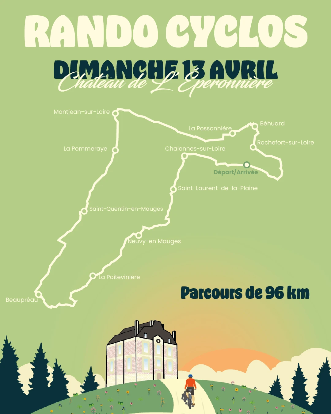 Rando cyclos 96km